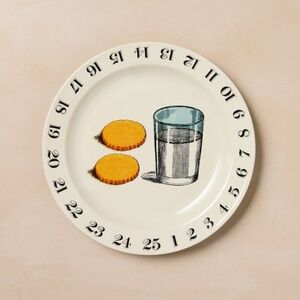 Stoneware Milk and Cookies Serving Platter Christmas - John Derian for Target